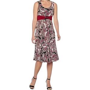 Perceptions New York Women's Floral Print Sleeveless Dress Size M‎